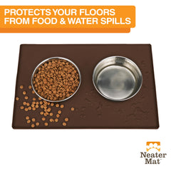 Neater Mat: superficie de silicona impermeable, fácil de limpiar.