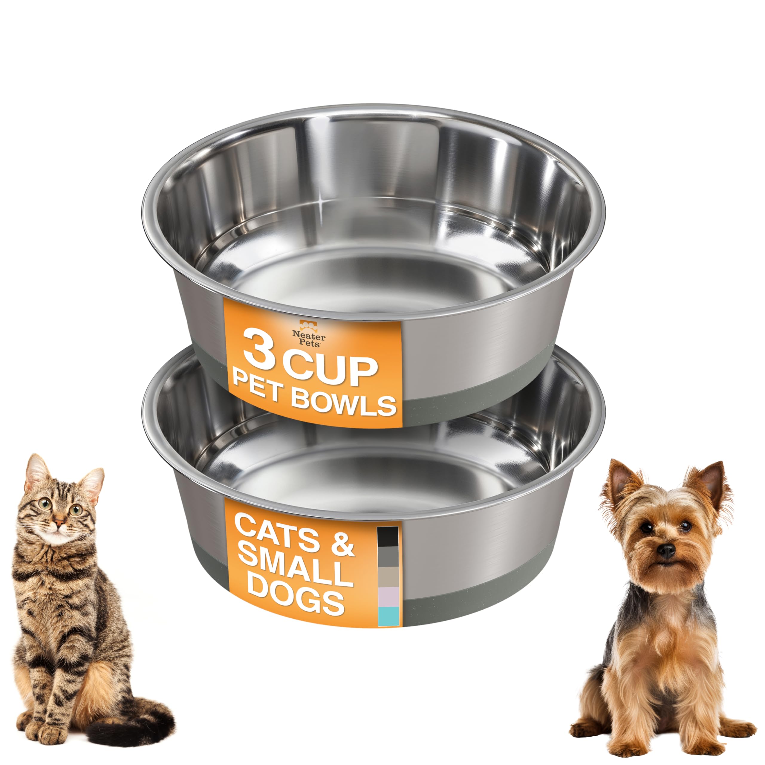 Neater Pet Brands comedero para perros con base antideslizante en silicona.