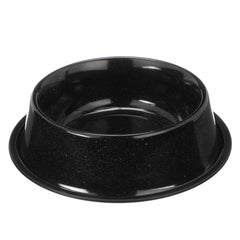 Neater Pet Brands cuenco camping 64oz negro esmaltado, ideal para exterior.