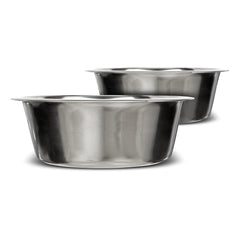 Cuenco de Neater Pet Brands en acero inoxidable, 12 tazas, ideal para comida de perros grandes.