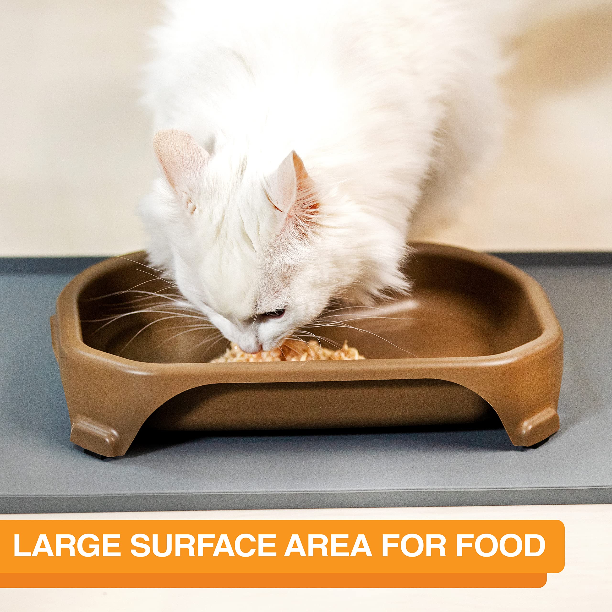 Neater Pet Brands gran superficie para beber y comer, cómodo para mascotas