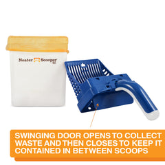 Neater Scooper XL: dispensador y soporte para almacenamiento ordenado.
