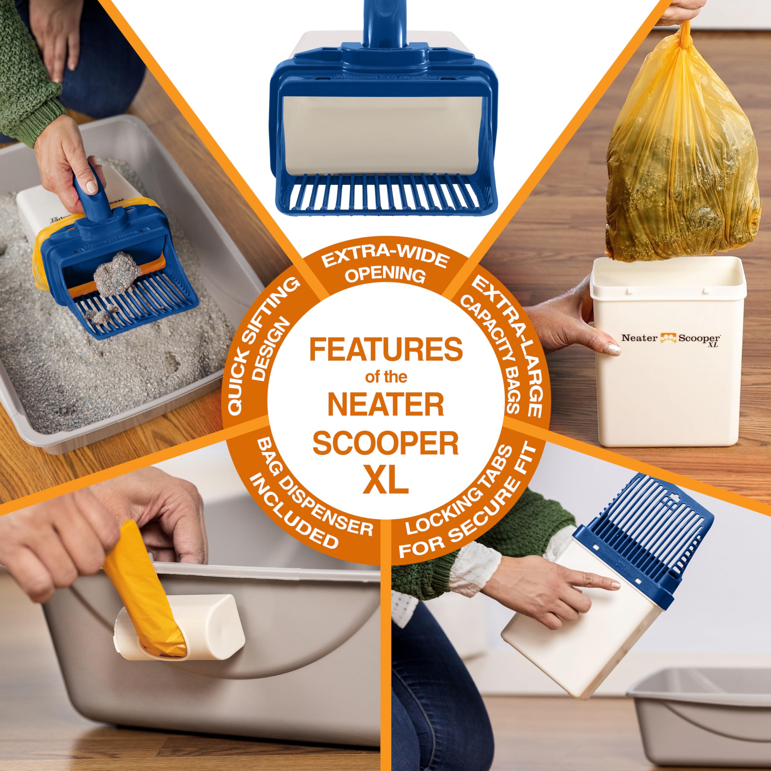 Neater Scooper XL: diseño ideal para hogares con varios gatos.