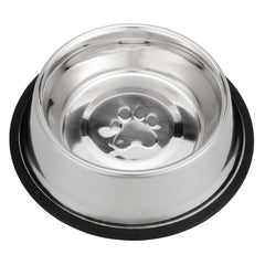 Neater Pet Brands cuenco de acero inoxidable con base antideslizante para comer sin deslizamiento