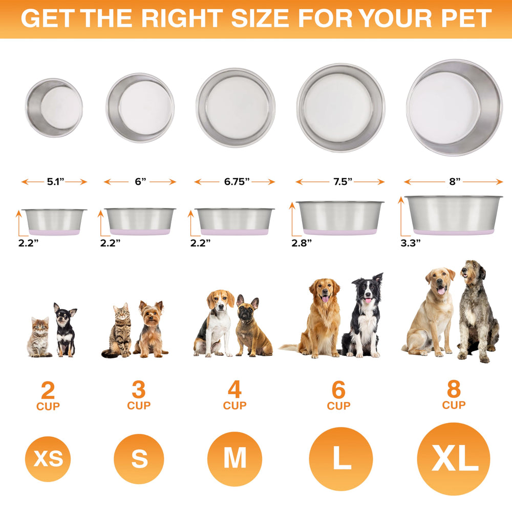Set de dos cuencos de Neater Pet Brands, útiles como bebedero y comedero para mascotas pequeñas.