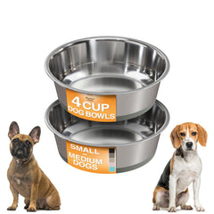 Neater Pet Brands tazón de acero inoxidable con base antideslizante para evitar derrames.
