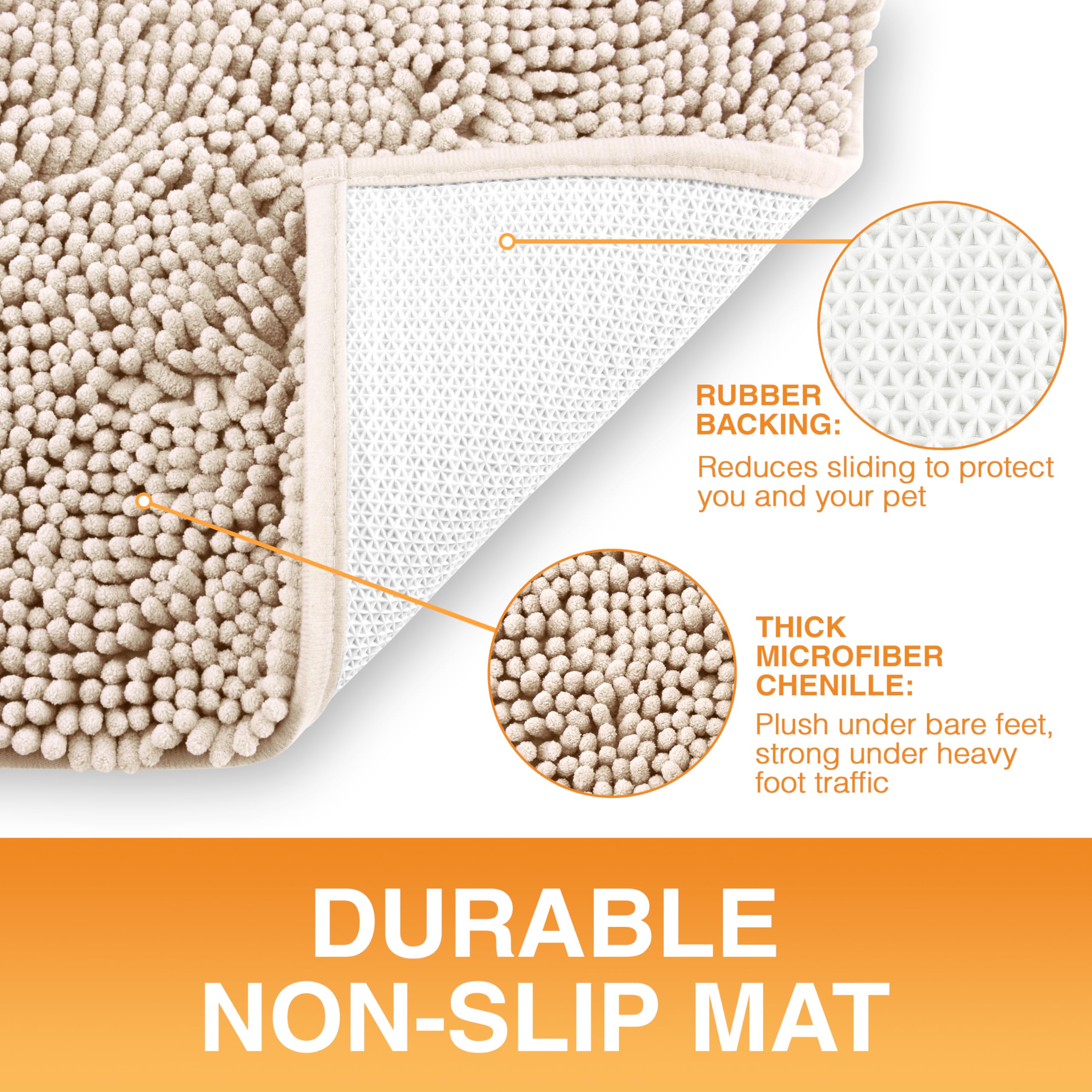 Neater Pets Chenille Textura densa ofrece confort suave para patas.