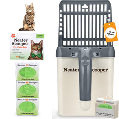 Neater Scooper, cuchara de arena para gato, diseño estándar para limpieza rápida.