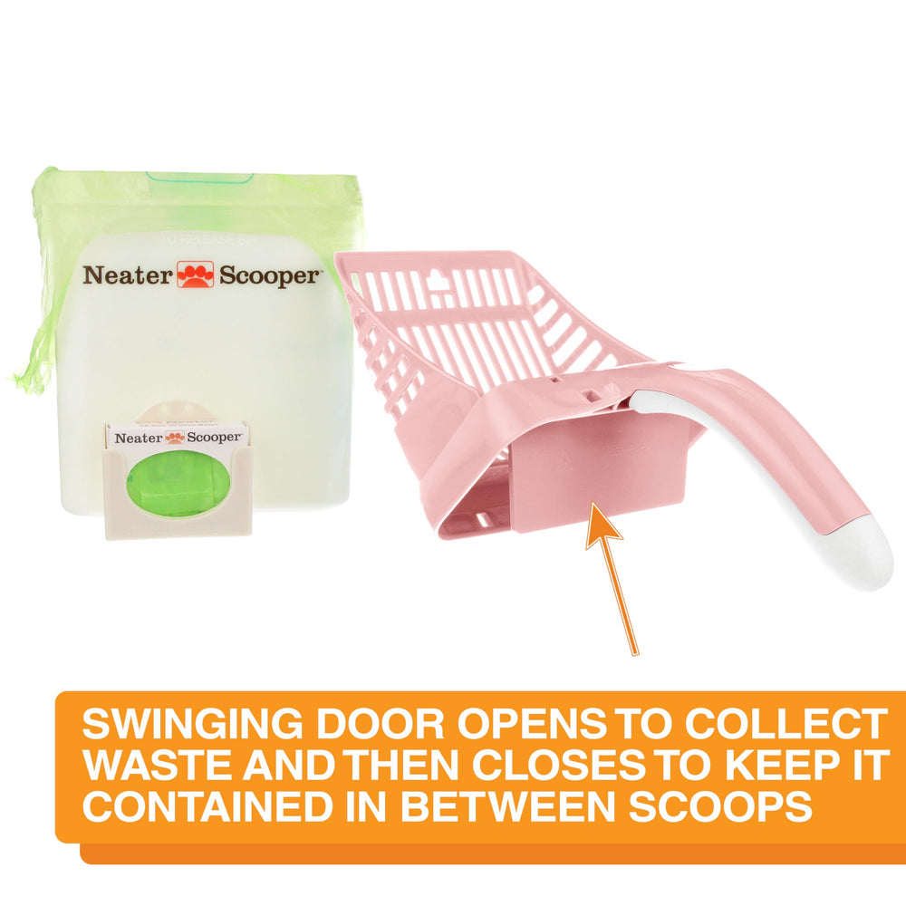 Neater Scooper: mango ergonómico para limpieza con una sola mano.