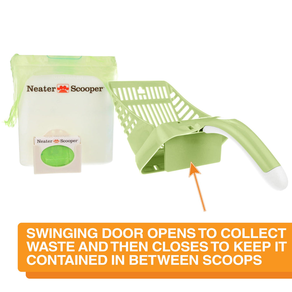 Neater Scooper: tapa del contenedor para almacenamiento limpio y compacto.