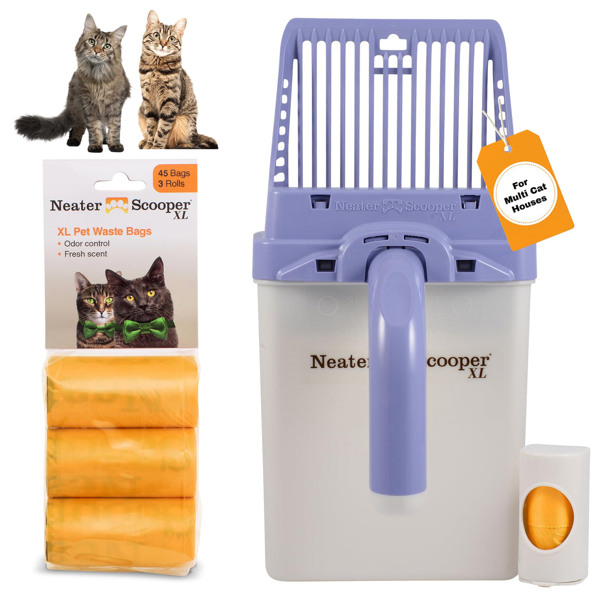 Neater Scooper XL, recogedor de arena para gatos con gran capacidad y diseño práctico