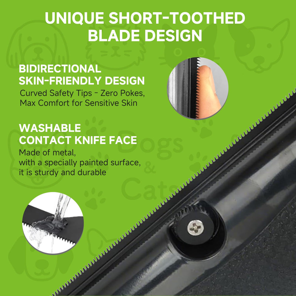 NEBALASTEP Groompro: diseño ergonómico para un agarre cómodo y control preciso.