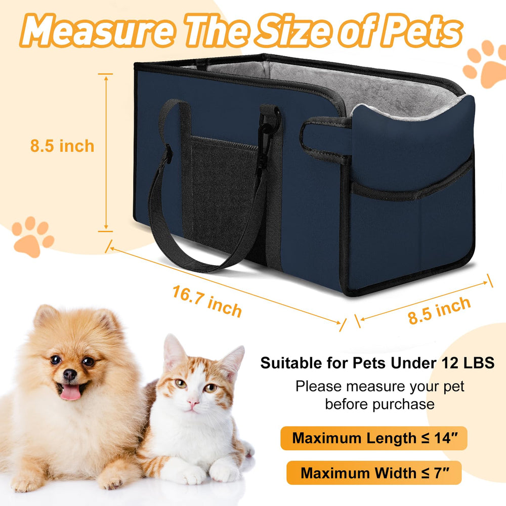 NECKORY asiento portátil para perros pequeños con base desmontable para limpieza