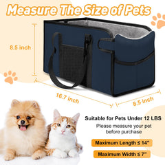 NECKORY asiento portátil para perros pequeños con base desmontable para limpieza