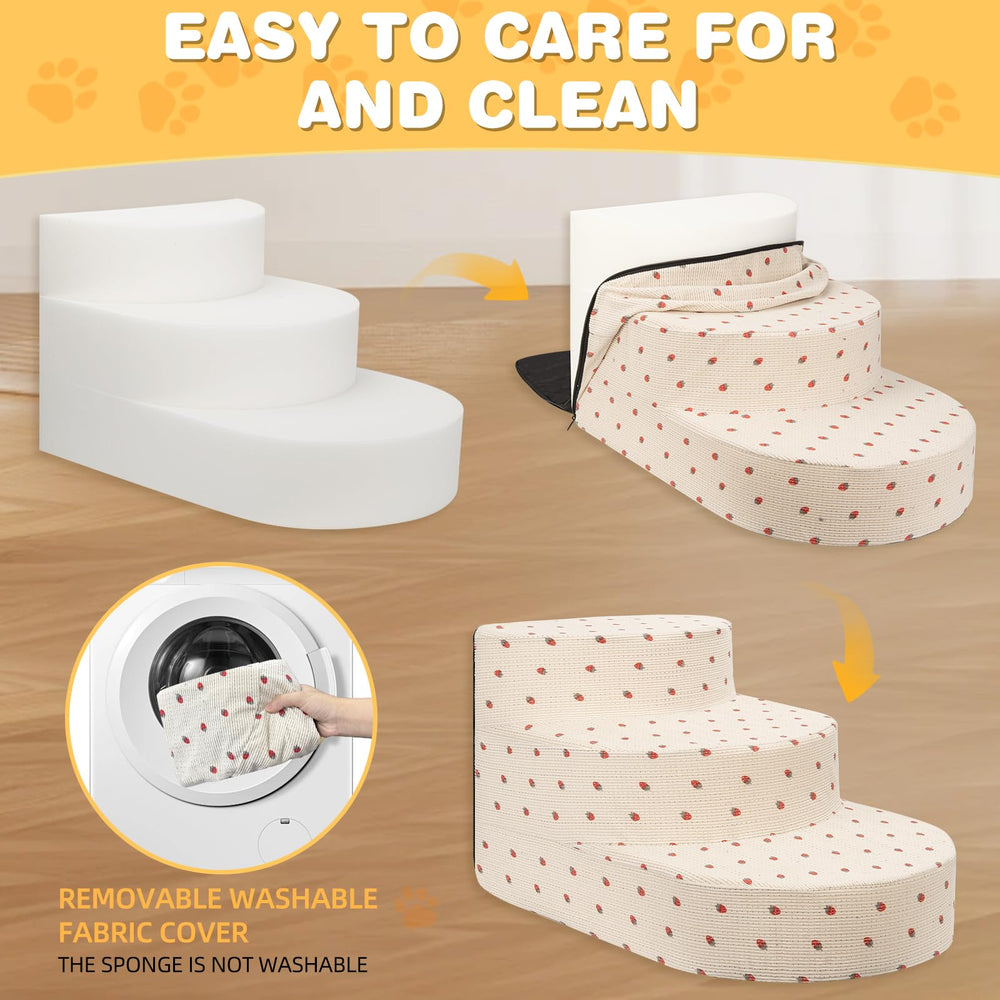 NECKORY escalera para perros pequeños en cama, fácil acceso seguro