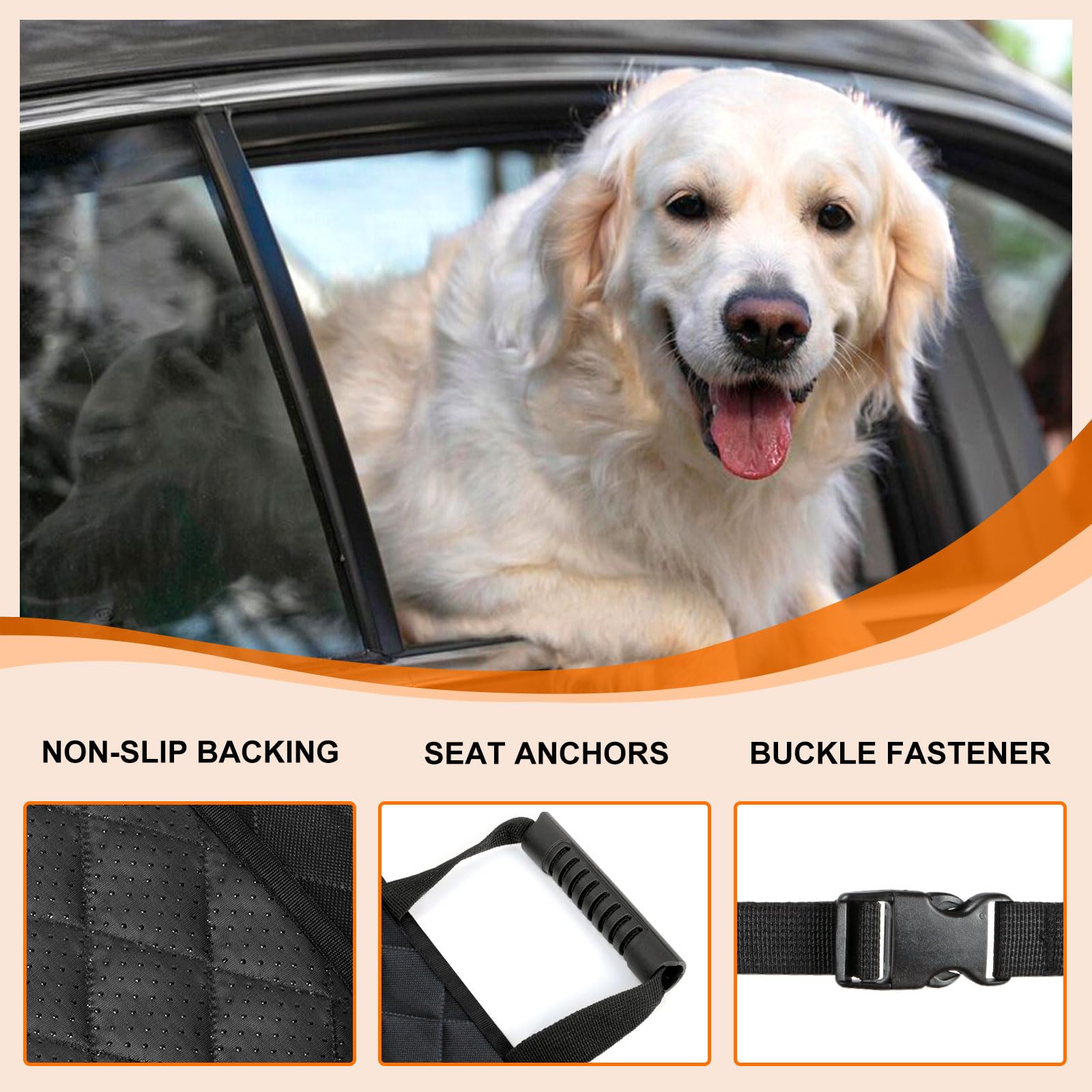 NECKORY instalación fácil con hebillas rápidas para asiento delantero