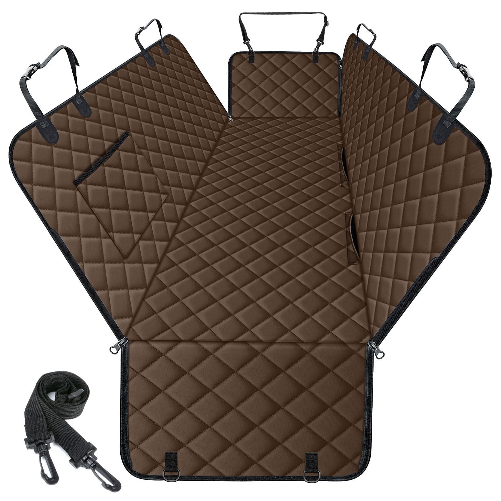 NECKORY Manta impermeable para asiento trasero protege contra manchas y pelos.