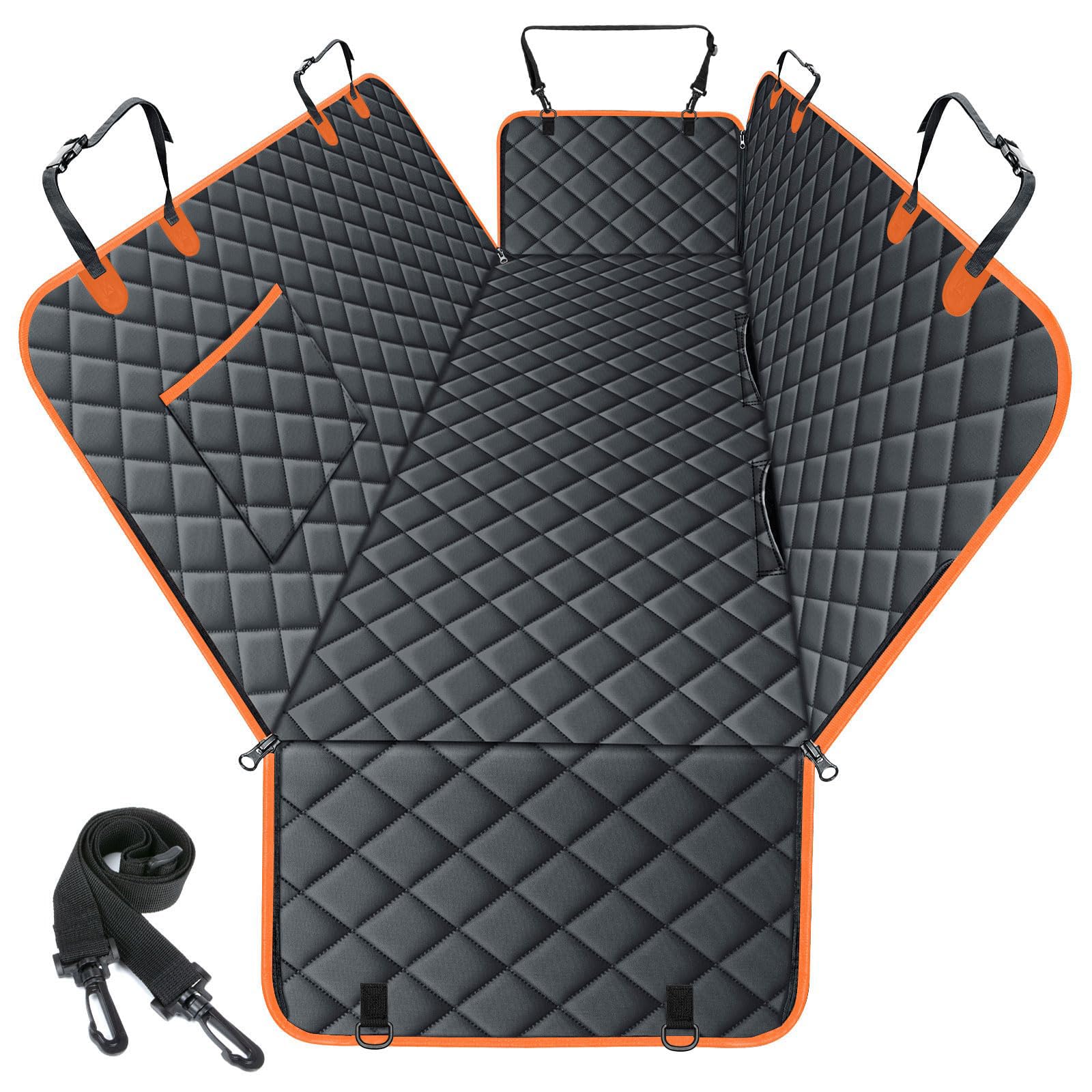 NECKORY protector-asiento-perro-trasero impermeable protege el asiento y facilita limpieza.