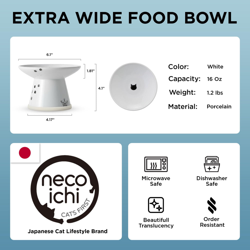 Necoichi capacidad de 2 tazas para comidas diarias