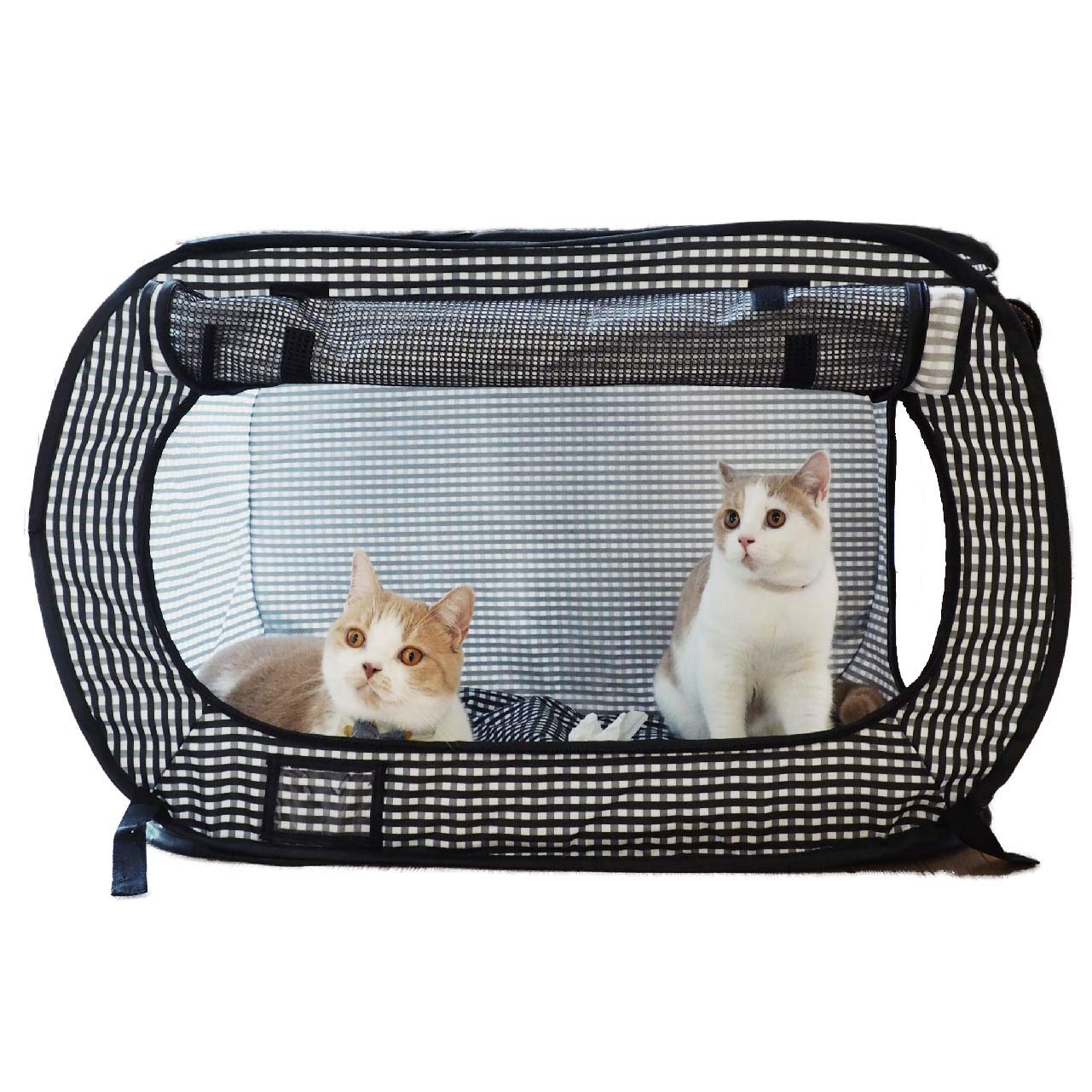 NECOICHI jaula de viaje para gatos, formato colapsable para transporte cómodo