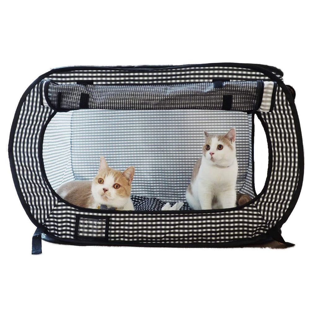 NECOICHI jaula de viaje para gatos, formato colapsable para transporte cómodo