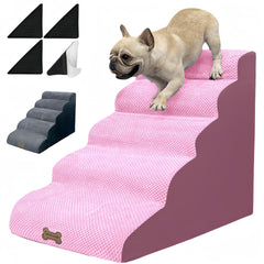 Necrely escalera para perros de 5 pasos, 24 pulgadas, ideal para camas altas.
