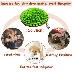 NEECONG tapete-snuffle-bowl-plegable se transforma en cuenco para premios.