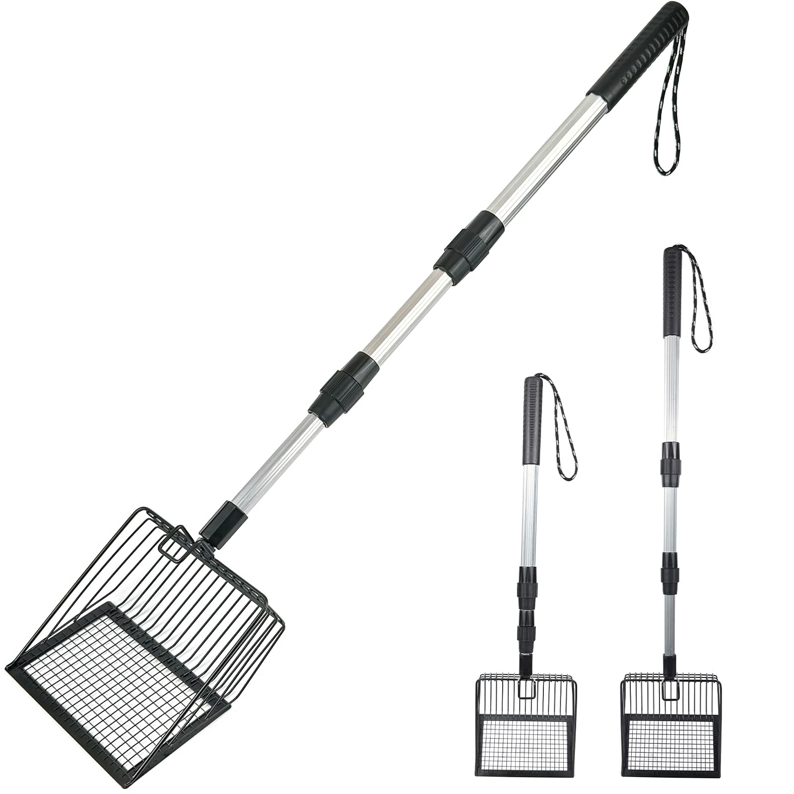 Neehows cuchara para arena de gato con mango extensible para mayor comodidad.