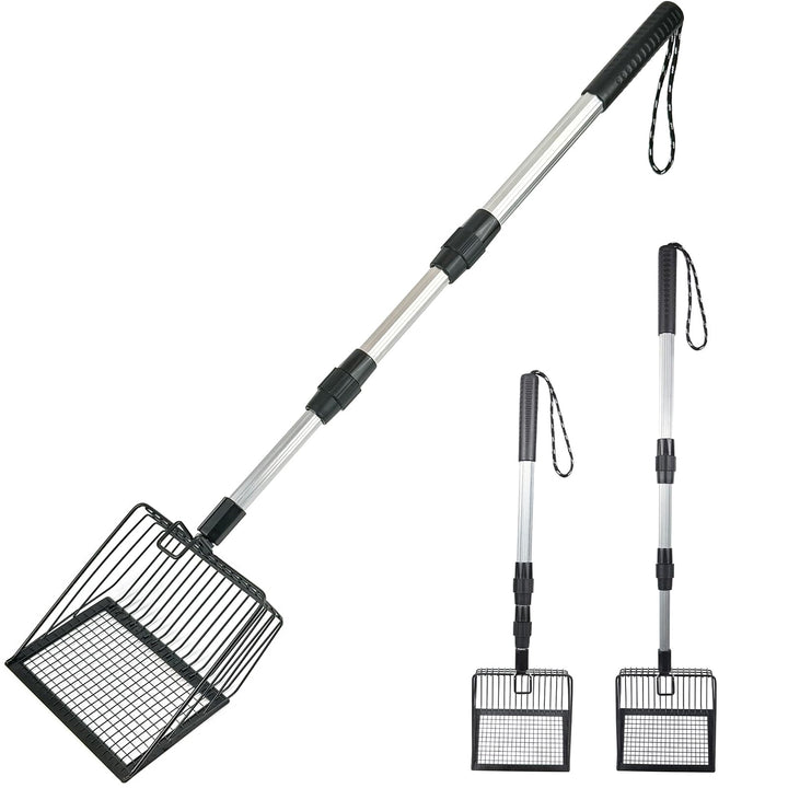 Neehows cuchara para arena de gato con mango extensible para mayor comodidad.