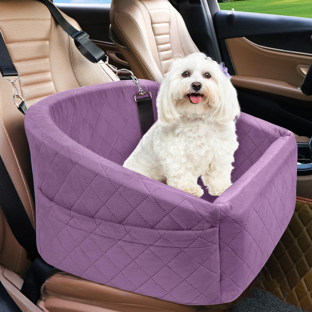NEEZUKAR asiento coche perro pequeño para viajes seguros y cómodos.