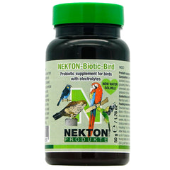 Nekton Biotic para aves: frasco mostrando polvo para favorecer microbioma