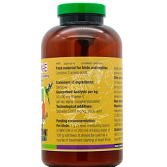 Nekton E: botella para aves en jaula, fomenta bienestar y posibles beneficios.
