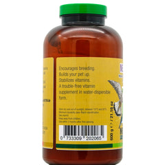 Nekton E: etiqueta del producto, resalta nutrientes clave para cuidado de aves.