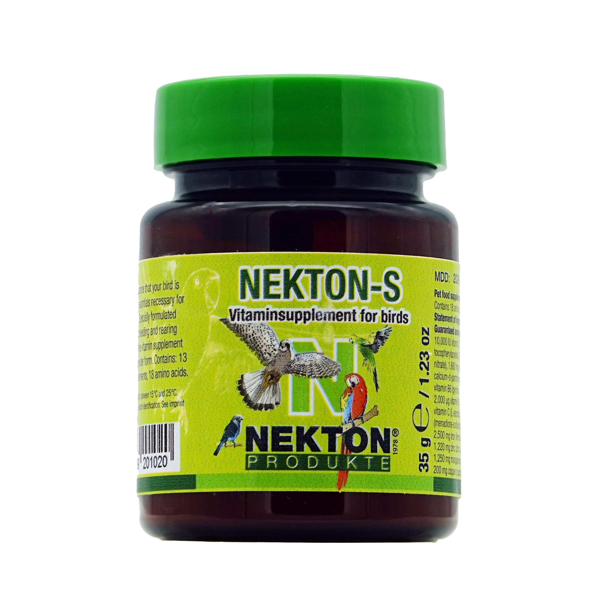 Nekton-S multivitamínico para aves, frasco, potencia la vitalidad diaria de tu ave