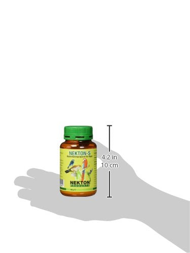 Polvo multivitaminico Nekton-S para aves, mezcla rápida con comida o agua.