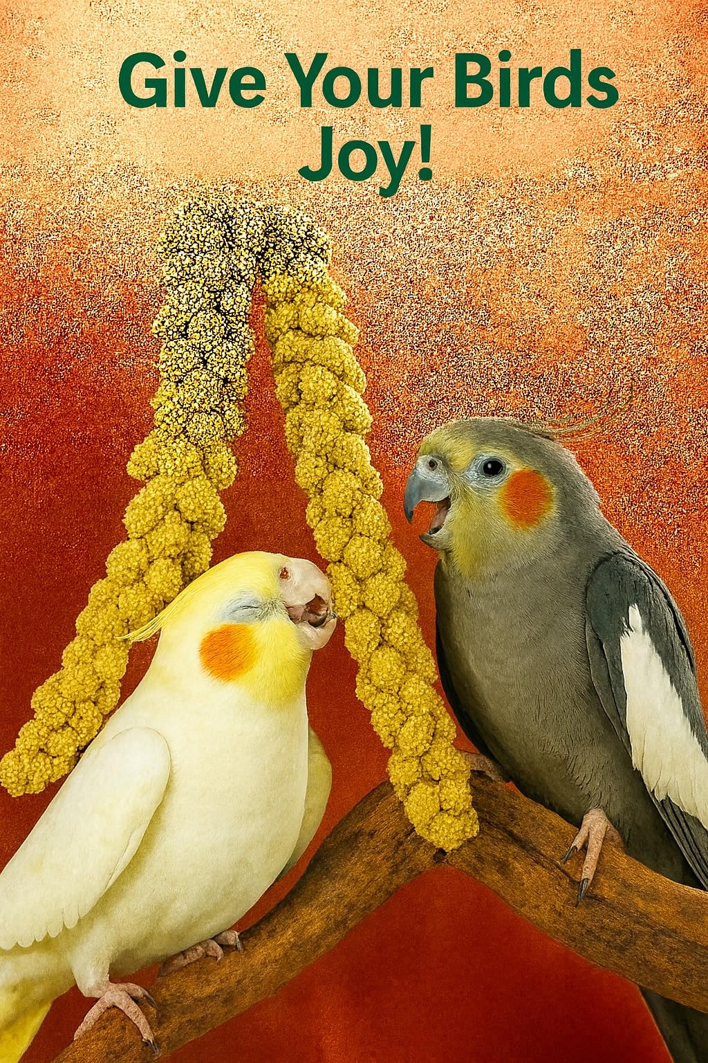 Nemeth Farms merienda natural para aves exóticas, sabrosa y segura.