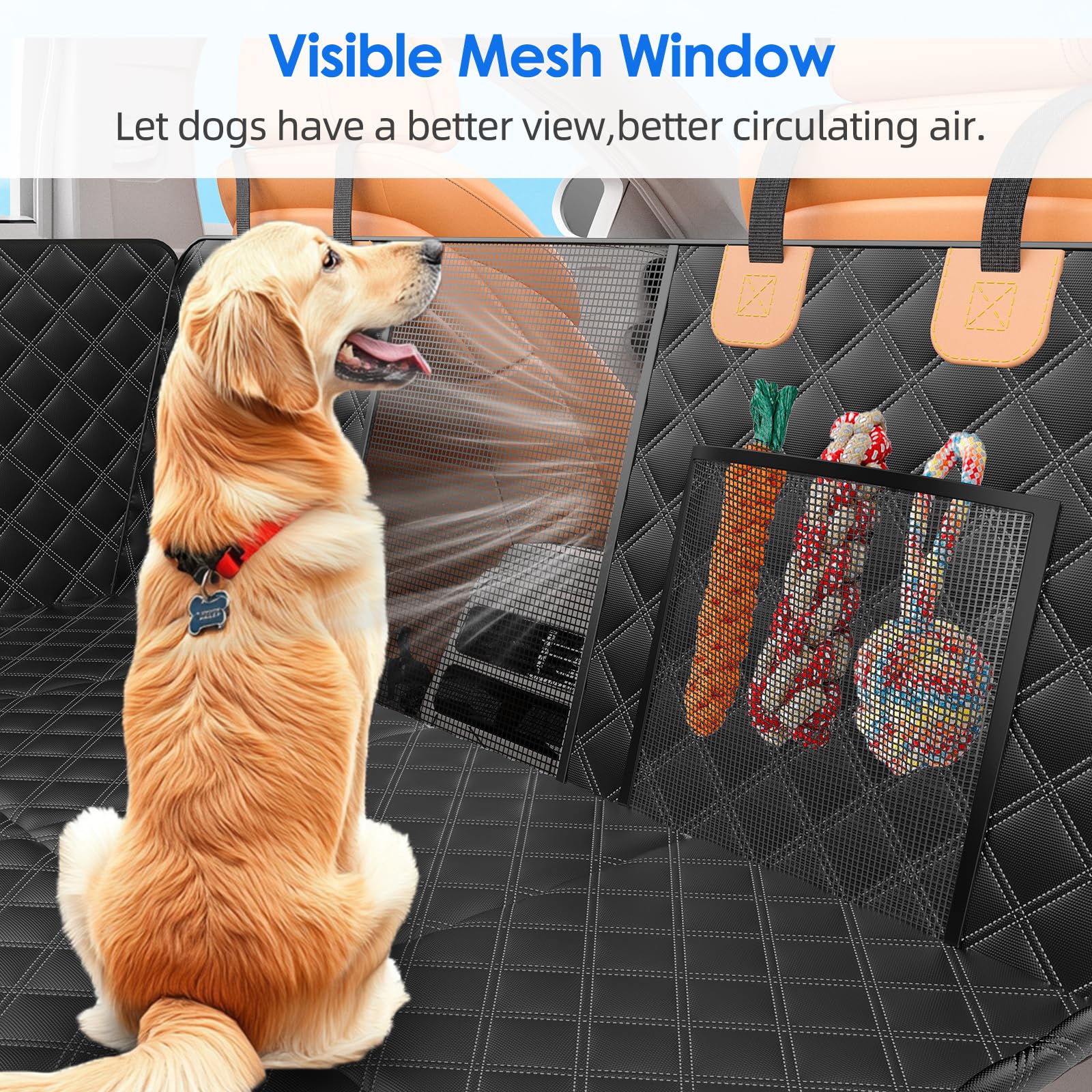 Nentik ventana de malla mejora la visión y la ventilación para el perro