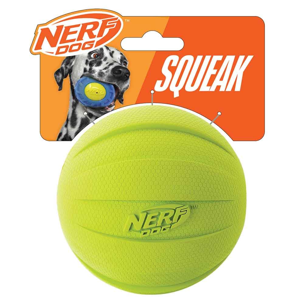 Nerf Dog pelota de goma con chirrido y 4 pulgadas para perros medianos y grandes