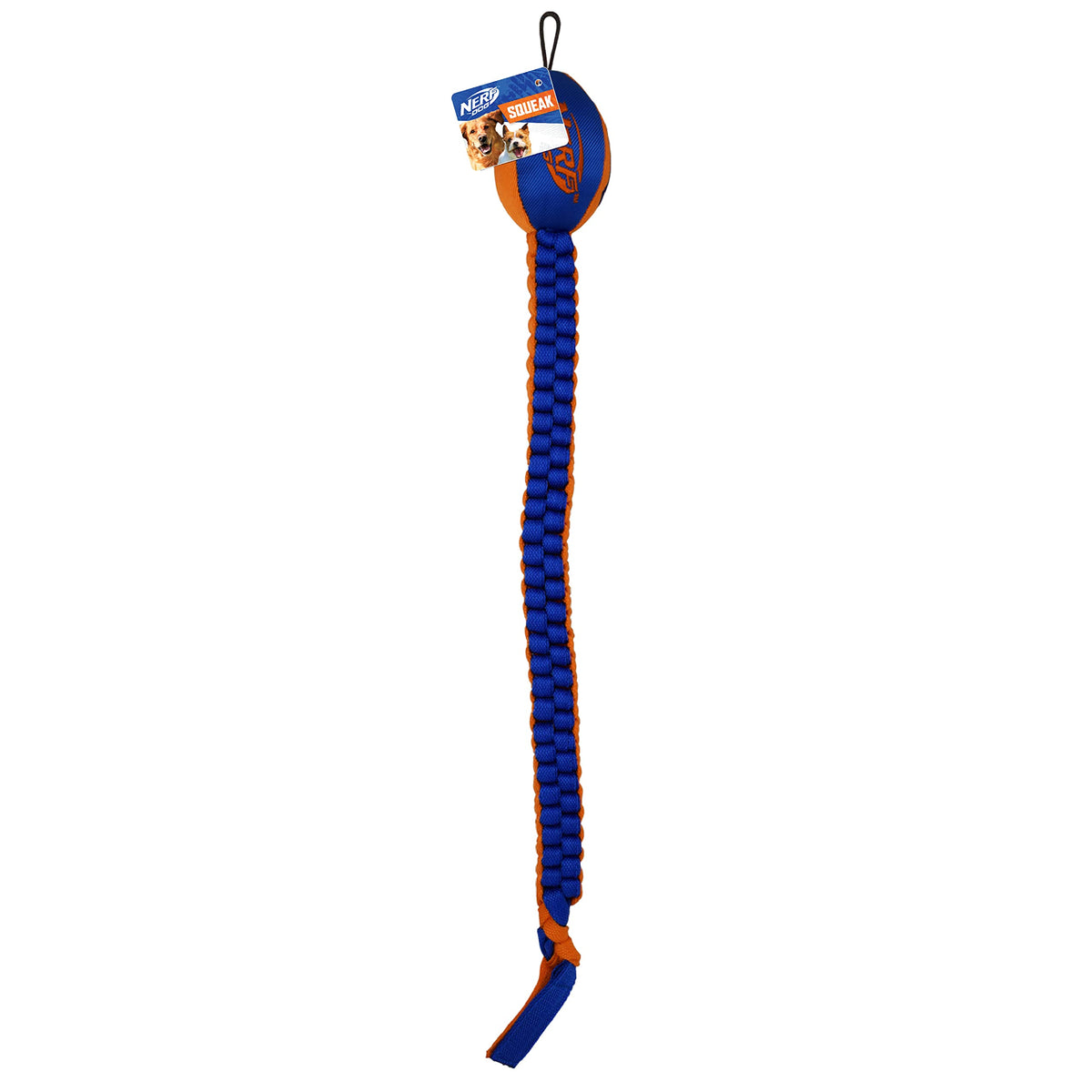 Nerf Dog Vortex Chain Tug con cabeza de fútbol sonoro para juegos interactivos al aire libre