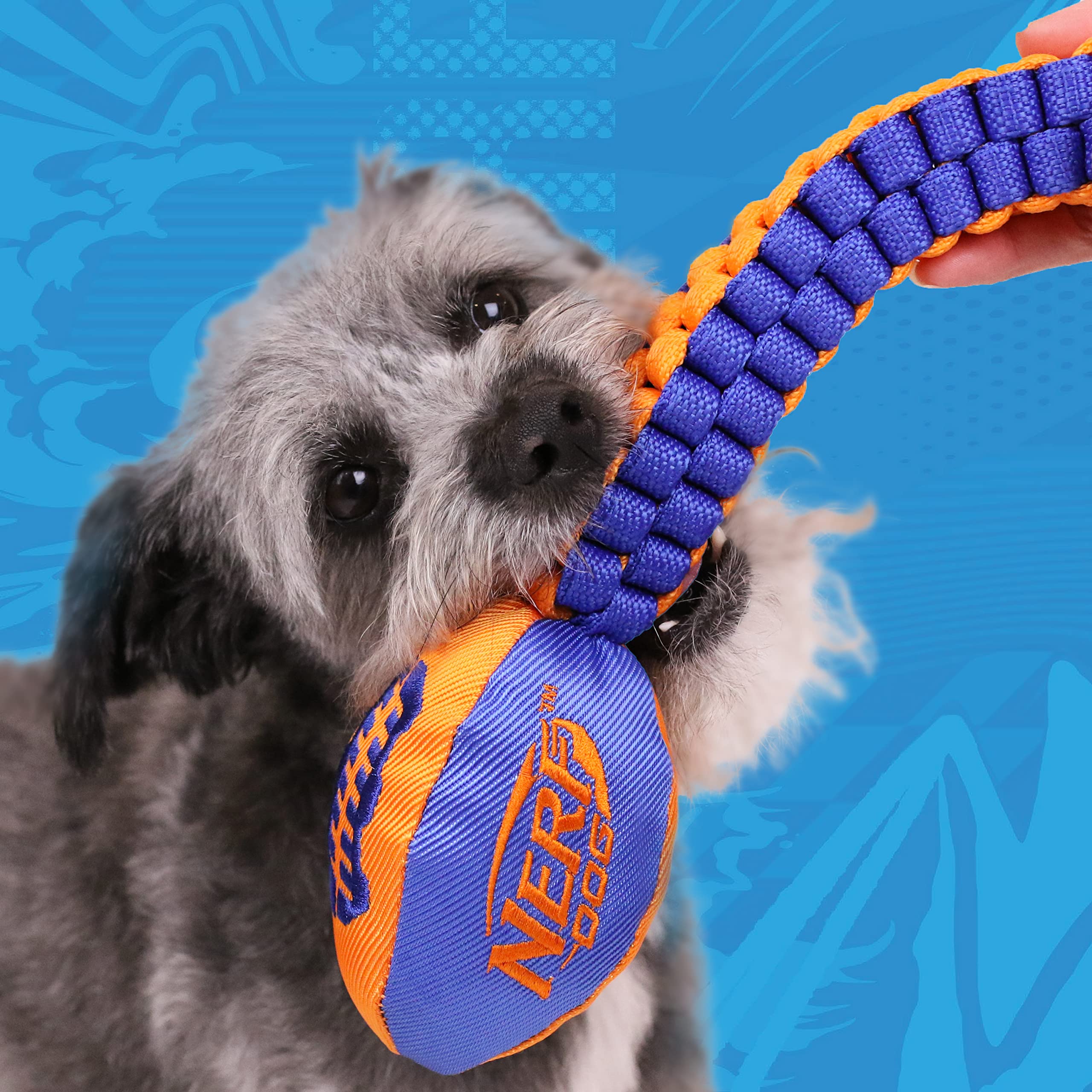 Nerf Dog Vortex Chain Tug con cuerpo de arrastre duradero para perros grandes