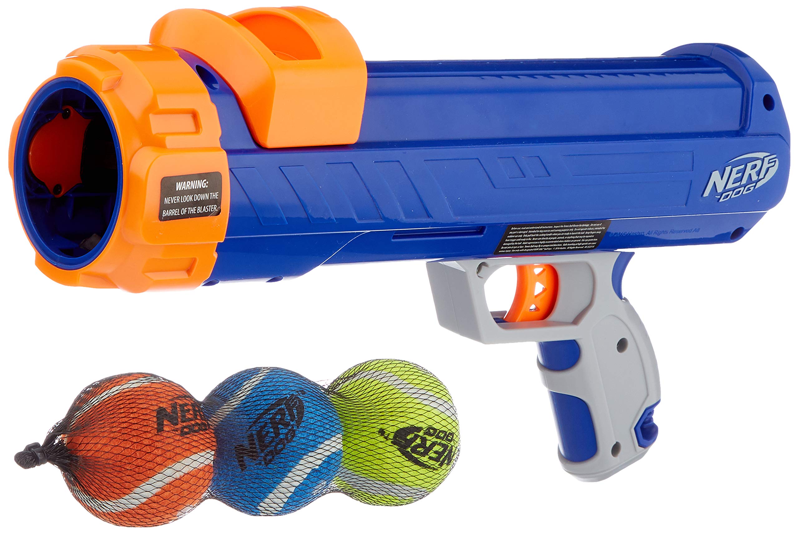 Nerf Dog Lanzador de Pelota de Tenis, vista exterior, seguro y cómodo para juego al aire libre.
