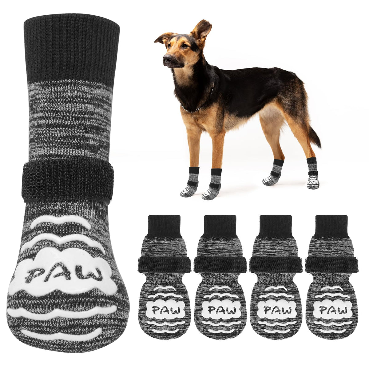 Calcetines NESAYVER antideslizantes para patas, protegen superficies y evitan lamidas.