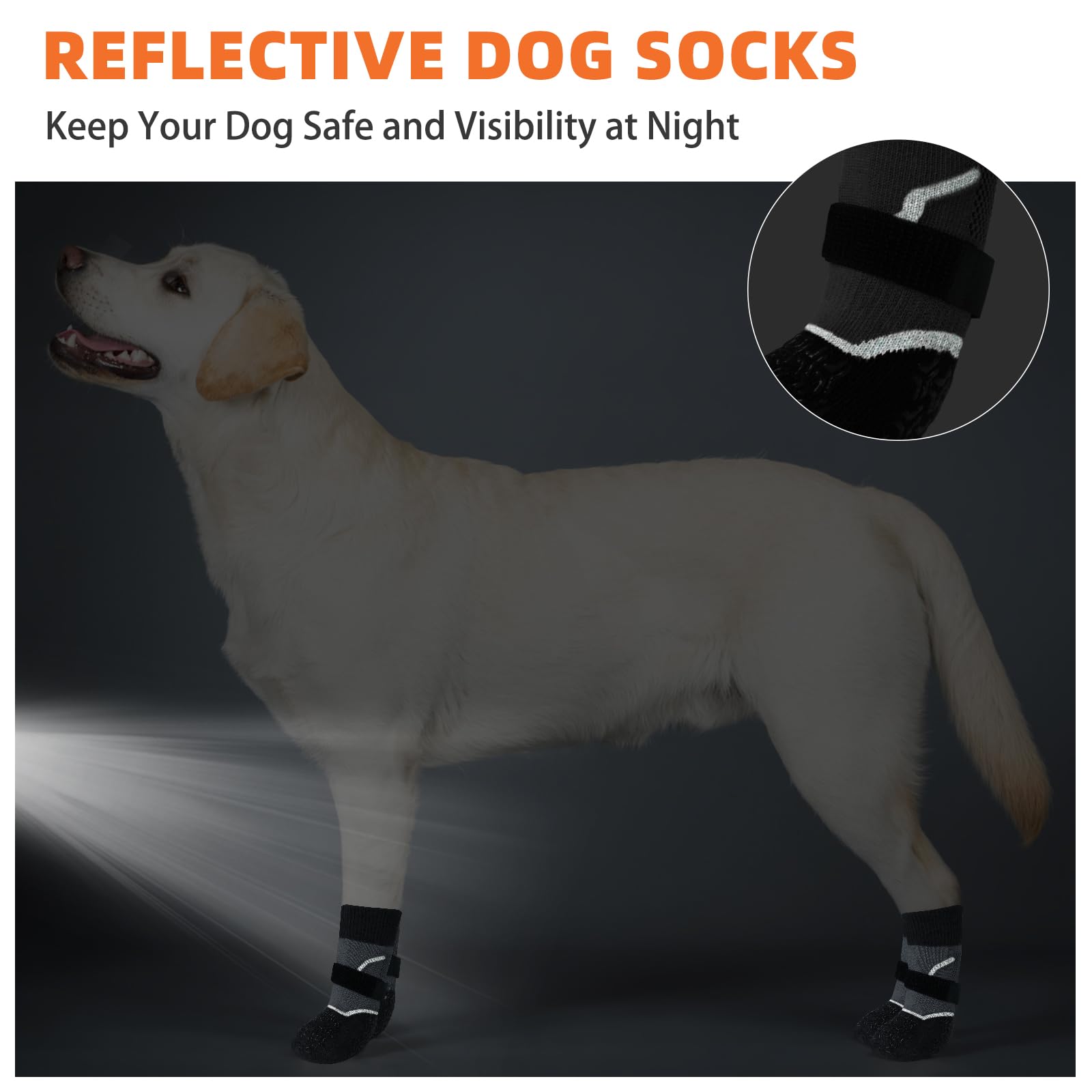 NESAYVER calcetines para perros en tallas ajustables y cómodo