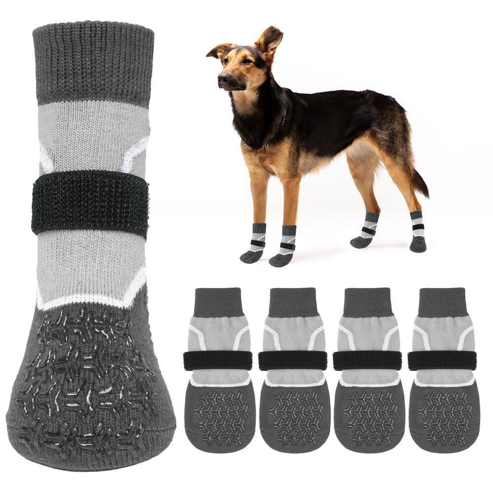 Calcetines NESAYVER para perros con agarre interior anti-deslizante para uso en casa