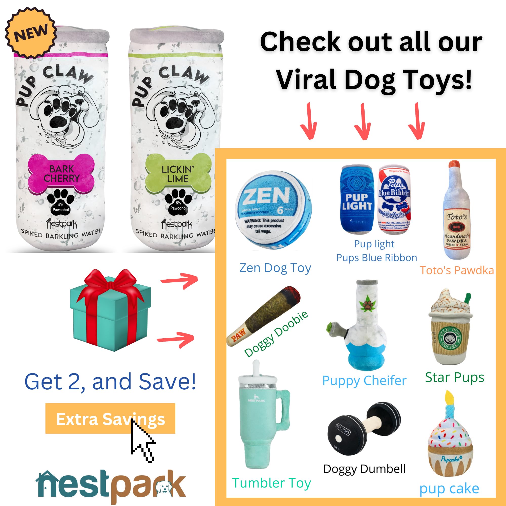 Nestpark Juguete para fiestas de perros, perfecto para celebraciones.