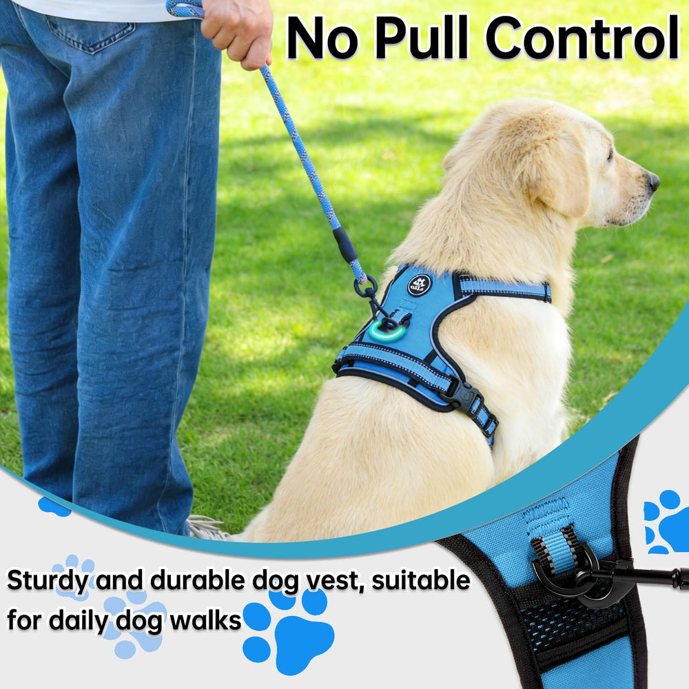 NESTROAD arnés con clips frontal y trasero para control y entrenamiento suave.