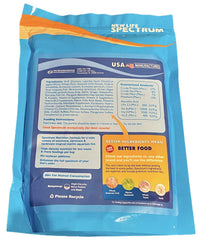 New Life Spectrum Alimento Marino 1mm granulos 600g etiqueta — marca visible y fórmula nutritiva.