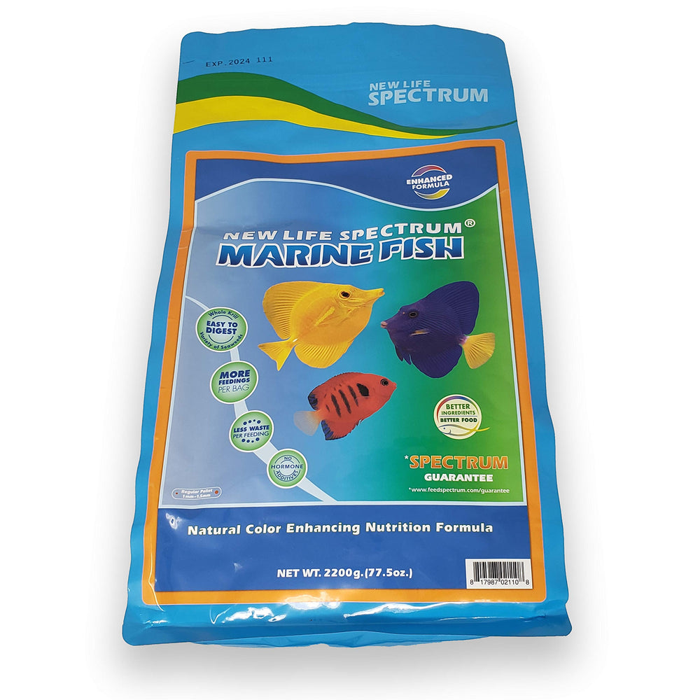 New Life Spectrum Naturox Marine Formula, bolsa 2200 g, vista frontal, mejora digestión marina.