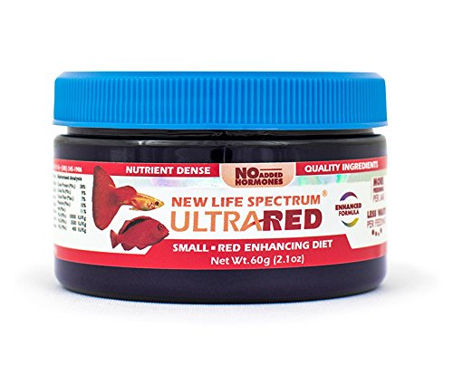 New Life Spectrum UltraRed granulos 60 g, granulos de 0,5 mm que se hunden para alimentación estable.