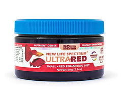New Life Spectrum UltraRed granulos 60 g, granulos de 0,5 mm que se hunden para alimentación estable.